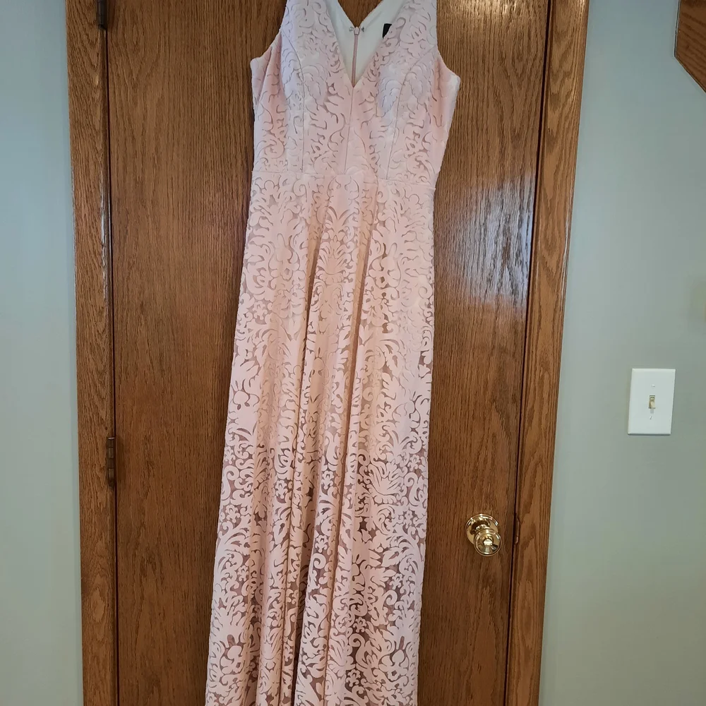 Elegant Pink Lace Dress - Picture 4 of 4